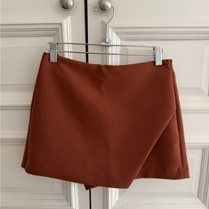 Zara Terracotta Mini Skirt